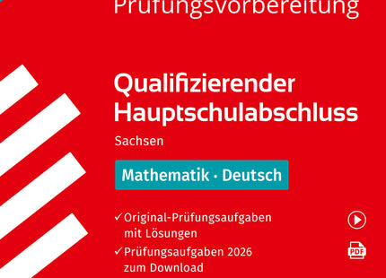 STARK Mathematik, Deutsch - Qualifizierender Hauptschulabschluss 2027 Sachsen - Prüfungsvorbereitung