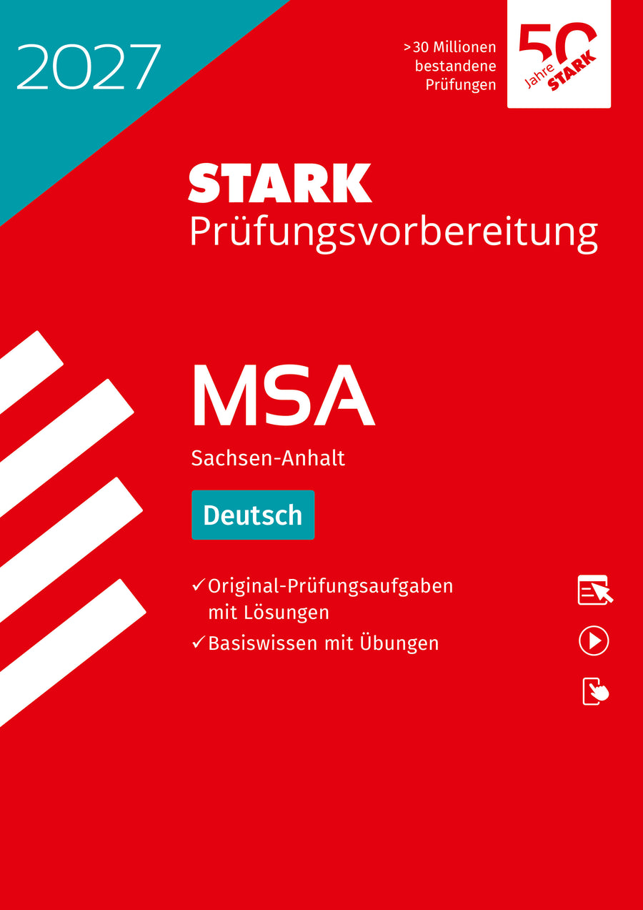STARK Deutsch - MSA (Mittlerer Schulabschluss) 2027 Sachsen-Anhalt - Prüfungsvorbereitung