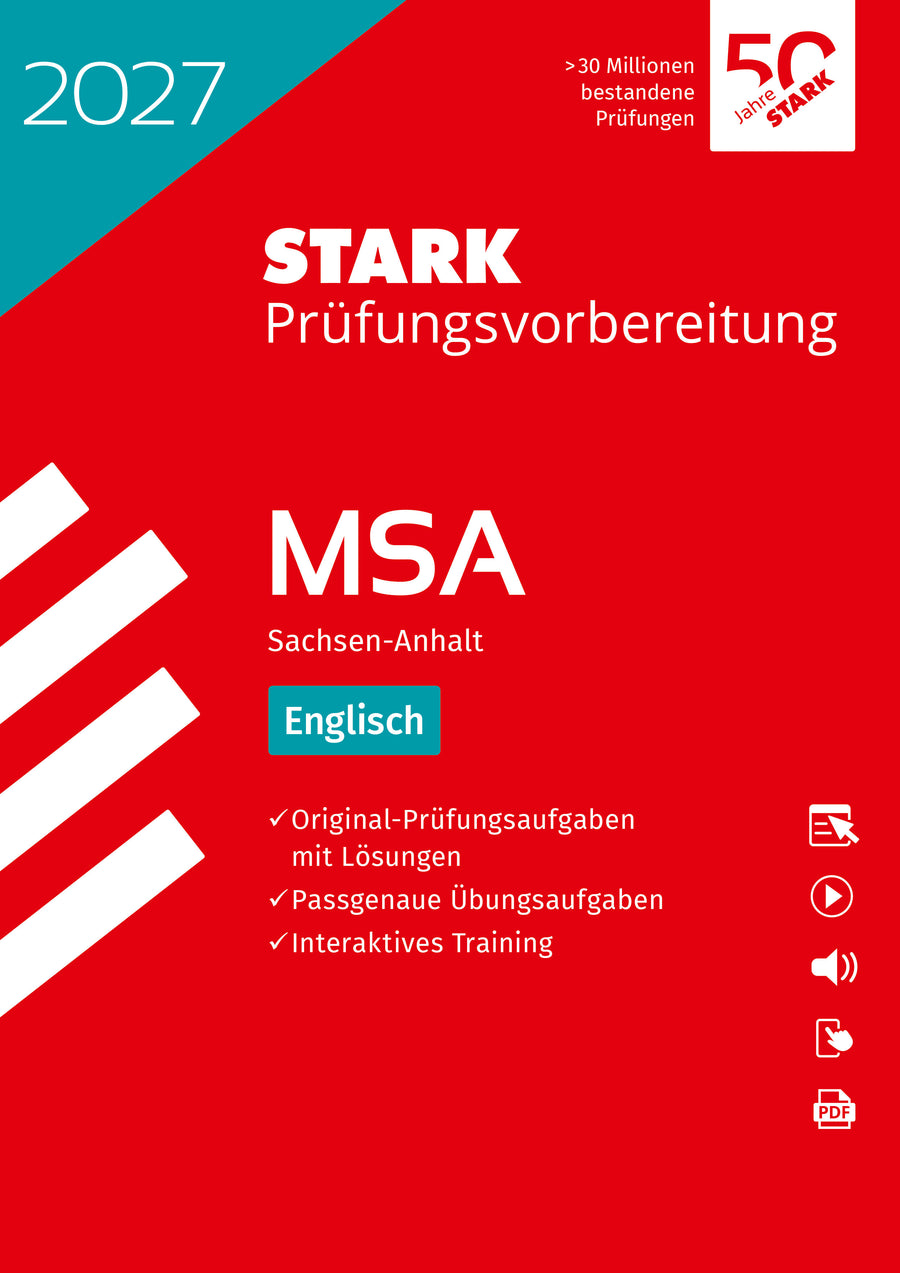 STARK Englisch - MSA (Mittlerer Schulabschluss) 2027 Sachsen-Anhalt - Prüfungsvorbereitung