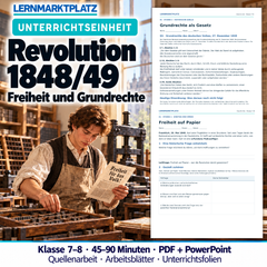 Revolution 1848/49 – Unterrichtseinheit mit Quellenarbeit (Klasse 7–8)