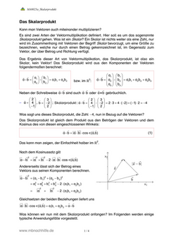 Skalarprodukt – verständlich erklärt: Regeln, Winkel, Orthogonalität & Aufgaben