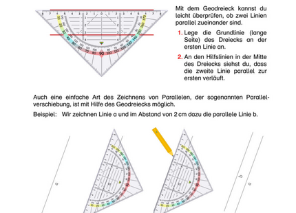 Arbeitsblatt Parallelen – Parallele Linien erkennen, prüfen & zeichnen