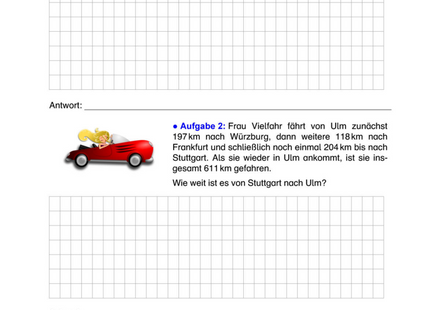 Arbeitsblatt: Schriftliche Addition und Subtraktion – Sachaufgaben aus dem Alltag