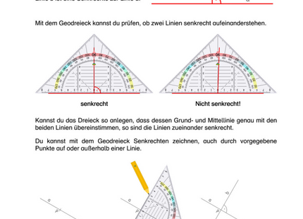 Arbeitsblatt: Senkrechte Linien und rechte Winkel – Theorie & Grundlagen