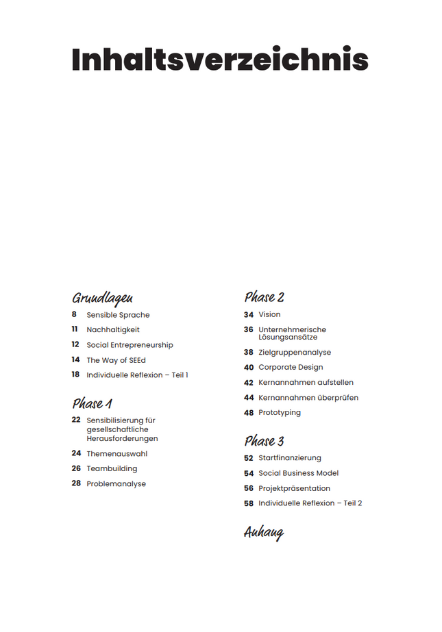 SEEd Playbook: Social Entrepreneurship im Unterricht