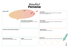 Persona-Vorlage für Zielgruppenanalyse im Unterricht