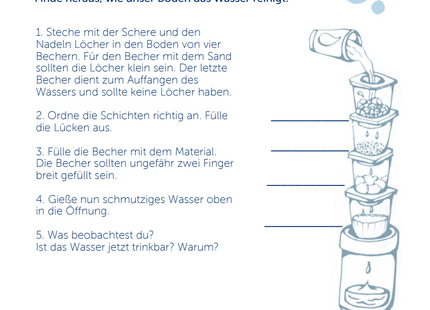 Viva con Agua Unterrichtspaket: Wasser entdecken – Experimente & Bastelideen