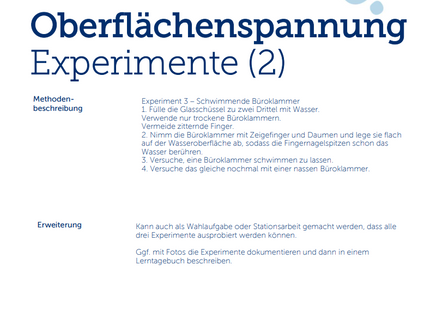 Viva con Agua Unterrichtspaket: Wasser entdecken – Experimente & Bastelideen
