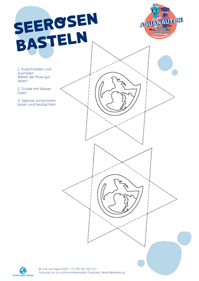 Viva con Agua Unterrichtspaket: Wasser entdecken – Experimente & Bastelideen