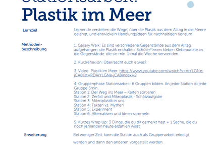 Viva con Agua Unterrichtspaket: Wasser als Menschenrecht