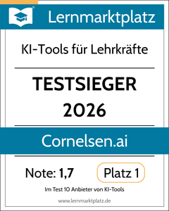 cornelsen.ai – Cornelsen KI‑Tools für Lehrkräfte Siegel