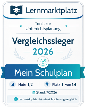 Mein Schulplan – Digitaler Lehrerkalender & Unterrichtsplaner mit Lehrplänen Siegel
