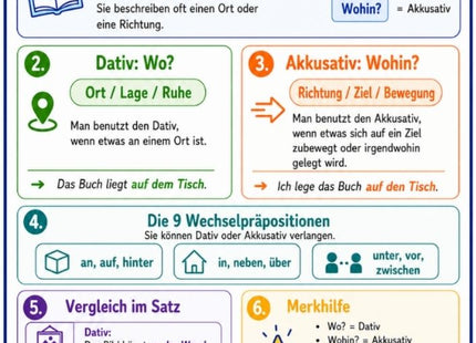 Wechselpräpositionen – Deutsch-Lernkarte (kostenloses PDF)