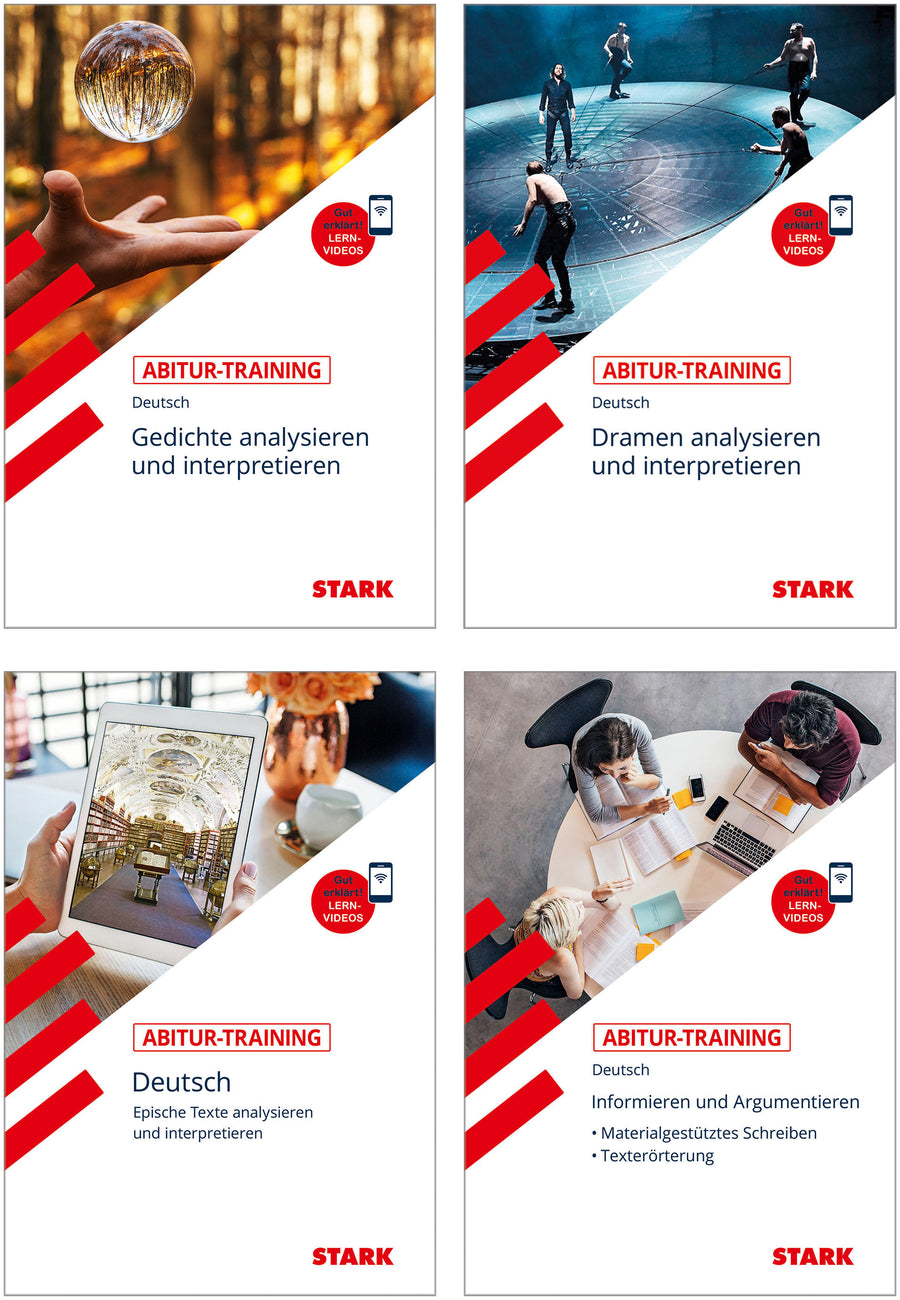 STARK Deutsch Vorteilspaket - Abitur-Training - Erörtern und Sachtexte, Lyrik, Epik, Dramen