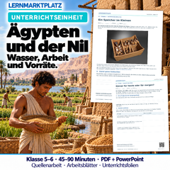 Ägypten und der Nil – Unterrichtseinheit mit Quellenarbeit (Klasse 5–6)