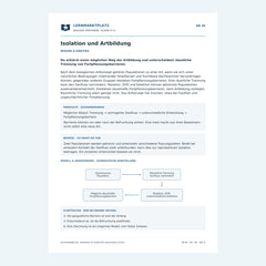 Isolation und Artbildung – kostenloses Biologie-Arbeitsblatt mit Lösungen (PDF)
