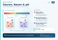 Säuren, Basen & pH – Chemie Lernkarte A5