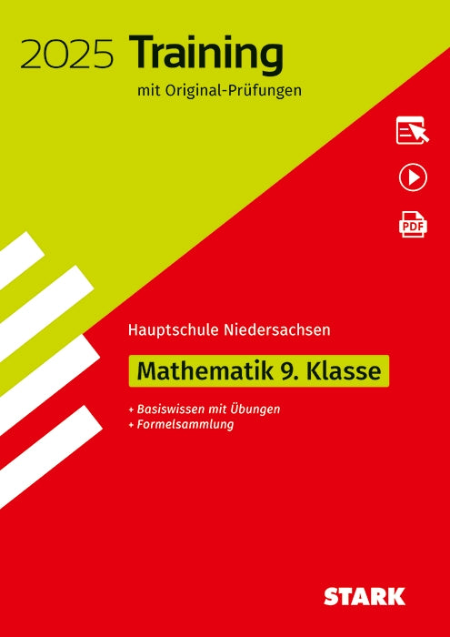 Original-Prüfungen und Training Hauptschule 2025 - Mathematik 9.Klasse - Niedersachsen