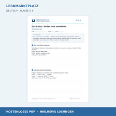 Das Futur I bilden und verstehen – kostenloses Deutsch-Arbeitsblatt mit Lösungen (PDF)