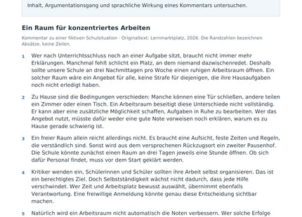 Einen Sachtext analysieren – Vorschau des Deutsch-Arbeitsblatts für Klasse 9–10