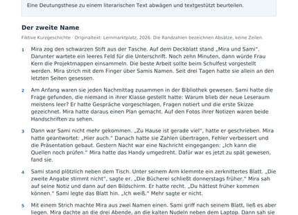 Literarisch erörtern – Vorschau des Deutsch-Arbeitsblatts für Klasse 10–12