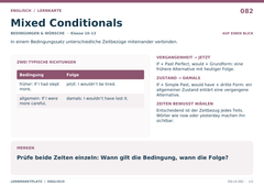 Mixed Conditionals – Englisch Lernkarte A5