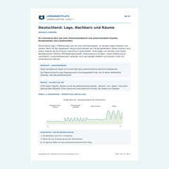 Deutschland: Lage, Nachbarn und Räume – kostenloses Geografie-Arbeitsblatt mit Lösungen (PDF)