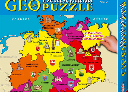 AMIGO GeoPuzzle Deutschland – Vorderseite der Verpackung