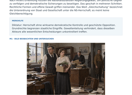 Vorschau des Arbeitsblatts „1933: Die Demokratie wird zerstört“ für Klasse 8–9