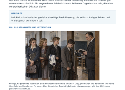 Vorschau des Arbeitsblatts „Jugend und Schule im NS-Staat“ für Klasse 8–9