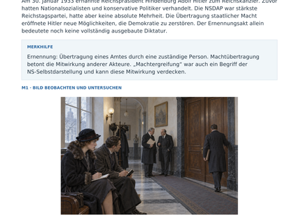 Vorschau des Arbeitsblatts „30. Januar 1933: Hitlers Ernennung“ für Klasse 8–9