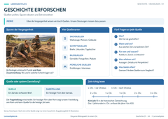 Geschichte erforschen – Quellen und Zeit verstehen – Lernposter / Lernplakat als PDF