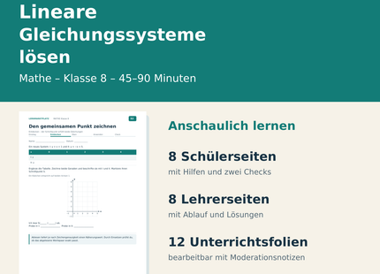 Lineare Gleichungssysteme lösen – Paketübersicht für Klasse 8