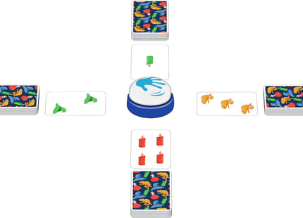 AMIGO Halli Galli Twist – Glocke und beispielhafte Kartenauslage