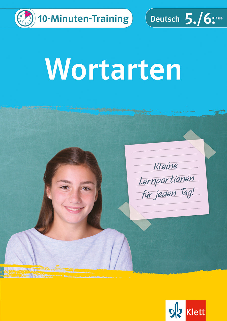 Klett 10-Minuten-Training Deutsch Wortarten – Klasse 5/6 – Buchcover