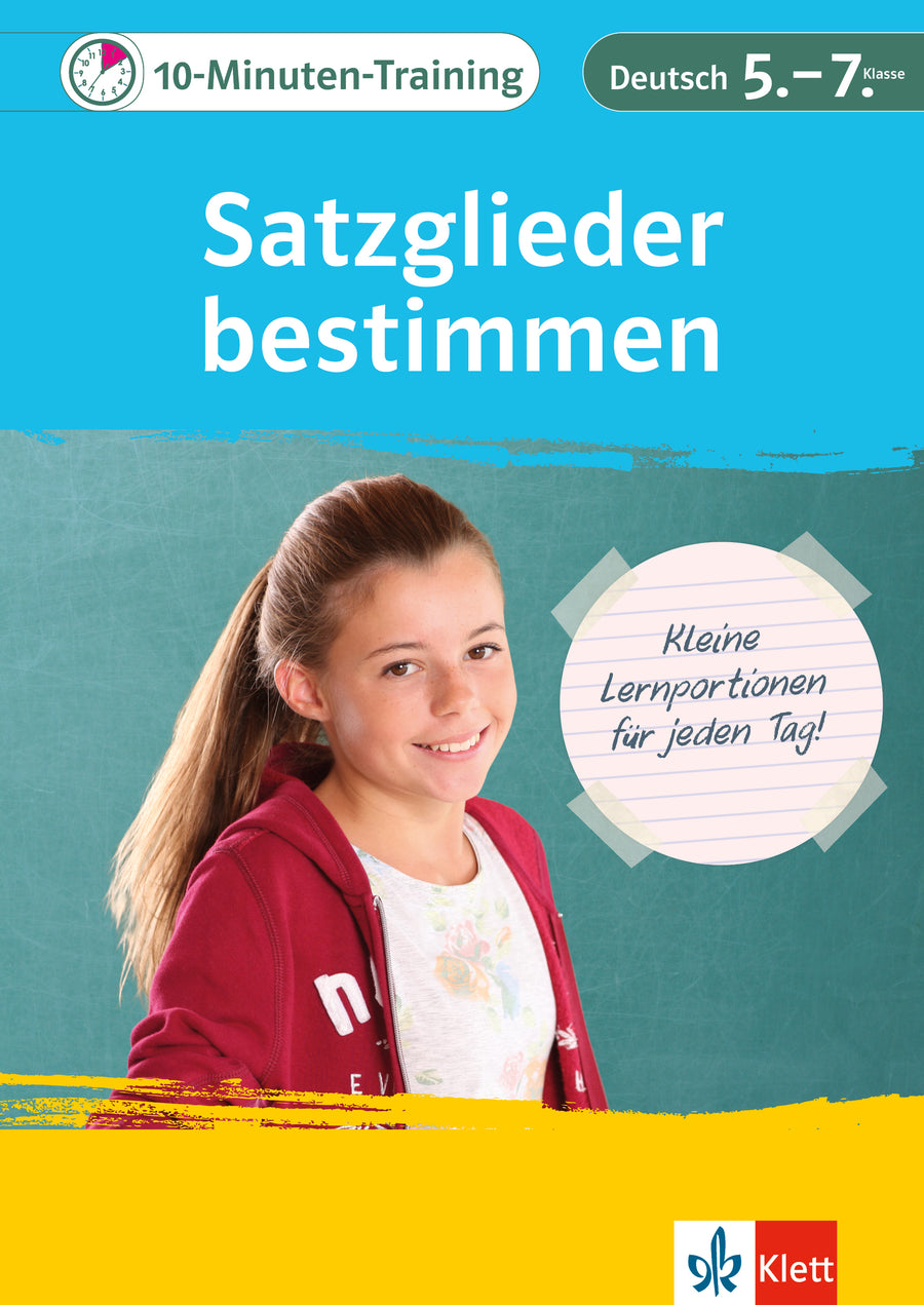 Klett 10-Minuten-Training Deutsch Satzglieder bestimmen – Klasse 5–7 – Buchcover