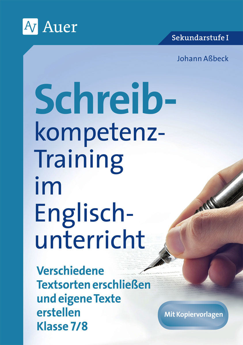 Schreibkompetenz-Training in Englisch – Klasse 7/8 – Original-Buchcover