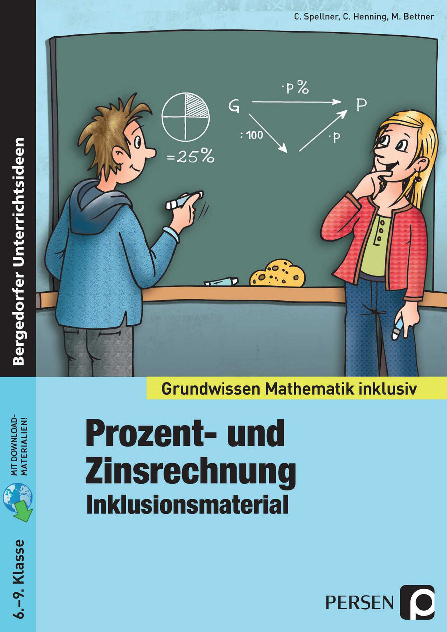 Prozent- und Zinsrechnung – Inklusionsmaterial, Klasse 6–9 – Original-Buchcover