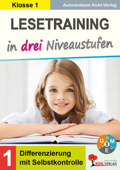 Lesetraining in drei Niveaustufen – Klasse 1 | Kohl-Verlag
