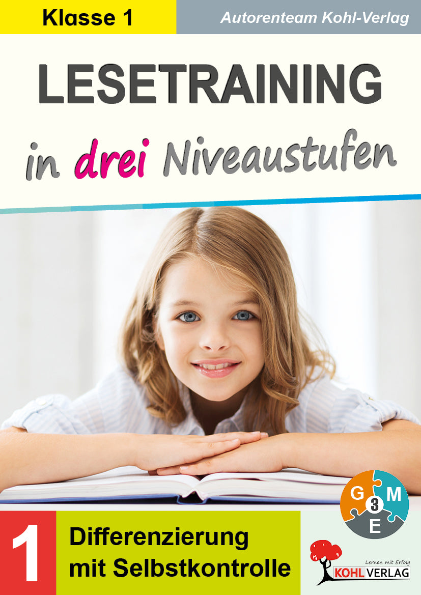 Buchcover: Lesetraining in drei Niveaustufen – Klasse 1 | Kohl-Verlag – ISBN 9783988410863