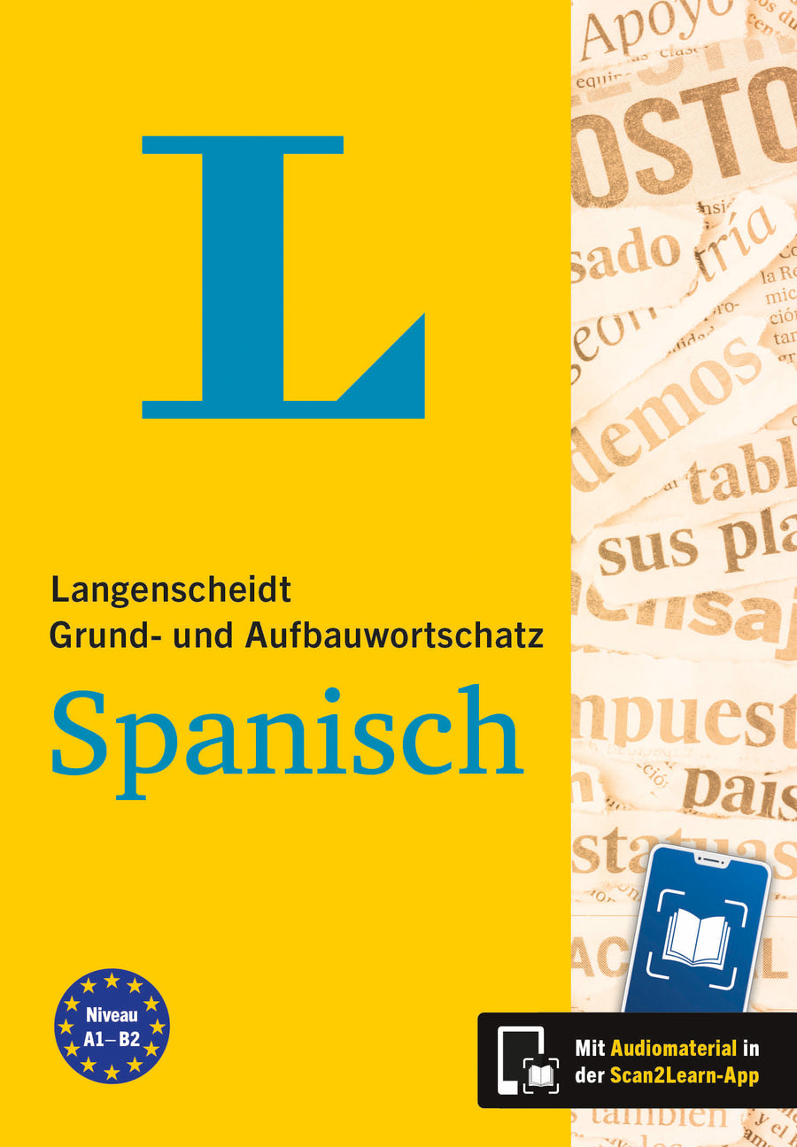 Cover: Langenscheidt Grund- und Aufbauwortschatz Spanisch A1–B2