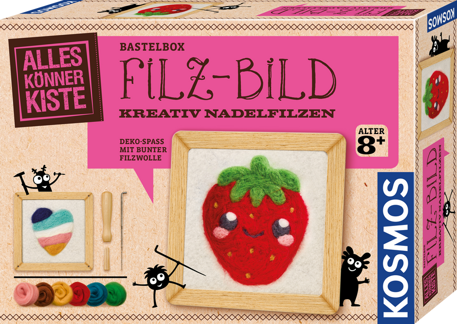 KOSMOS Filz-Bild – Verpackung des Bastelsets