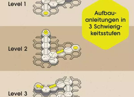 GraviTrax Junior Start and Run – Beispielbahnen in drei Schwierigkeitsstufen