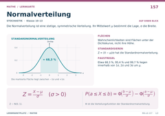 Normalverteilung – Mathe Lernkarte A5