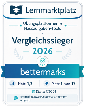 bettermarks im Test – Funktionen, Preise & Erfahrungen für Lehrkräfte Siegel