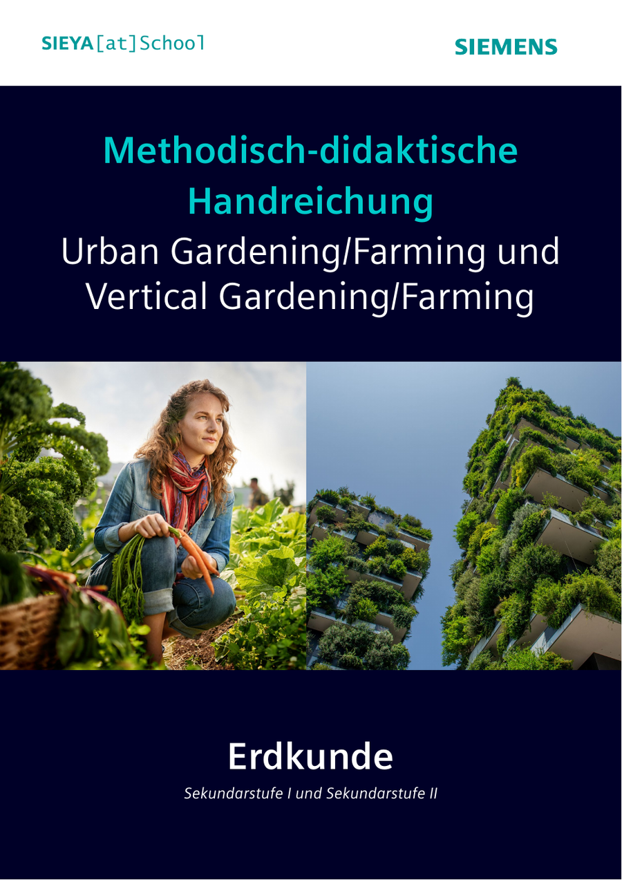 Titelbild der SIEYA at School Handreichung Urban Gardening und Vertical Farming
