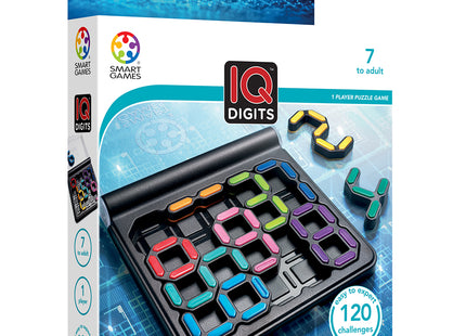 SmartGames IQ Digits: Verpackung und Zahlenpuzzle