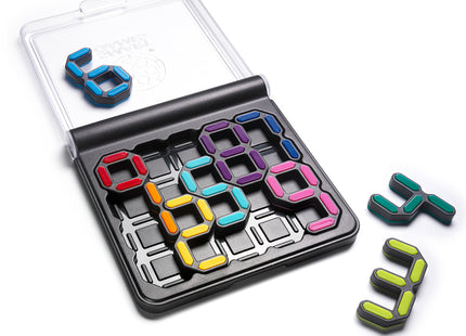 IQ Digits: Spielbrett mit Deckel und farbigen Zahlen-Elementen