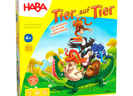 HABA Tier auf Tier – Vorderseite der Spielschachtel