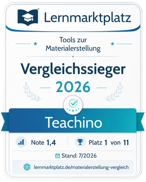Teachino im Test – Funktionen, Preise & Erfahrungen für Lehrkräfte Siegel